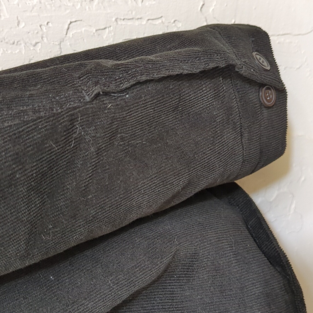 Levi's Black Faux Shearling Lined Hooded Corduroy Shirt Jacket Size XL - Picture 5 of 8